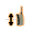 Vertical resize cursor