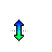 Vertical resize cursor