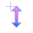 Vertical resize cursor