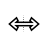 Horizontal resize cursor