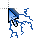 Shaded-Blue-Lightning-Mouse Pointer cursor