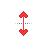 Vertical resize cursor