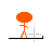 Falling stick-man cursor