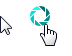 Windows 7 Portal Cyan Edit Cursors preview