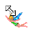 Tinkerbell diagonal resize right cursor