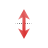 Vertical resize cursor