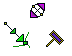 4-digits Sword Cursors preview