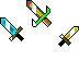 Minecraft swords Cursors preview