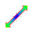Colour tail diagnoal 2 cursor