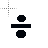 Division symbol cursor