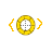 gold left-right cursor