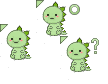 (READ DESCRIPTION!) Kawaii Green Dino Cursors preview