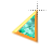 Left Paraiba Tourmaline Triangle in gold cursor