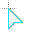 Cyan Multi Outline  cursor