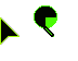 Black and Green Cursors preview