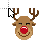 Happy Reindeer cursor