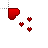 Red Hearts cursor