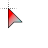 red and light blue cursor
