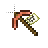 copper pickaxe and map cursor