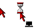 Windows XP 3D Red (recoloured system scheme) Cursors cursor preview