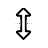 Vertical resize cursor