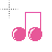 double eighth note salmon cursor