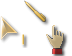 Clear Orange Cursors cursor preview