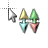 Vertical resize cursor