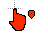 black and red - location cursor