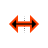 Horizontal resize cursor