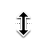 Vertical resize cursor