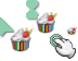 Kawaii Cookie Colors Ships Cursors preview