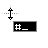 Vertical resize cursor