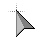 Cursor flecha cinza cursor