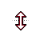 Vertical resize cursor
