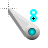 blue mettalic person cursor