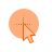 Orange Transparent Circle cursor