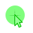 Green Transparent Circle cursor