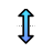 Vertical resize cursor