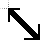 Bold black diagnol 2 cursor