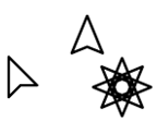 Delta Neon White Cursors preview