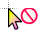 Unavailable cursor
