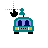 Teal car person cursor