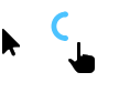 Diamond Glass Blue Cursors preview