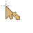 Left up cur cursor