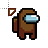 Brown colour crewmate cursor