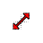 Diagonal 2 Red cursor