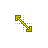 Yellow Diagonal Resize 1 cursor