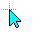 Small Aqua cursor