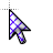 Purple line diagonal cursor